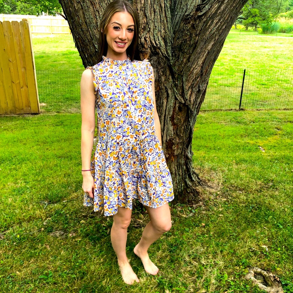 Floral print dress